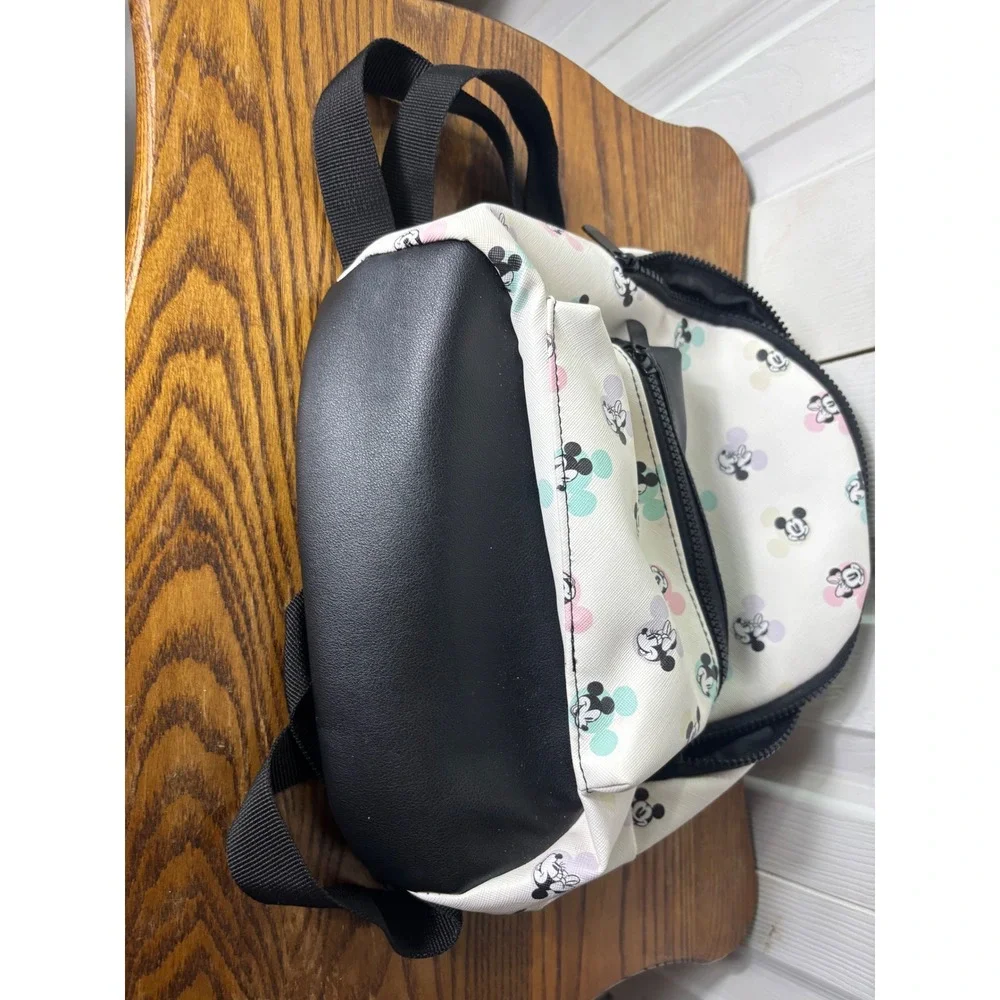Disney Mickey Mouse Pastel Mini Backpack Bioworld Small White‎ Purse Bag